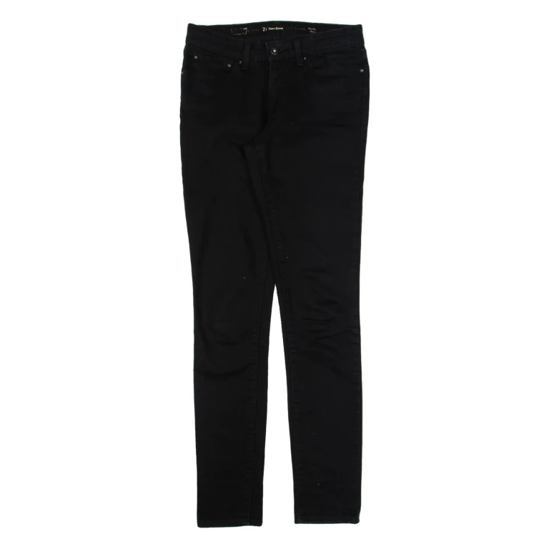 LEVI'S Womens Trousers Black Slim Skinny W27 L32