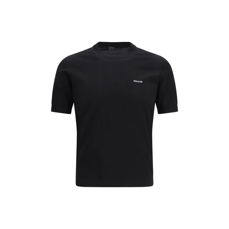Prada Black Cotton T-Shirt - Men