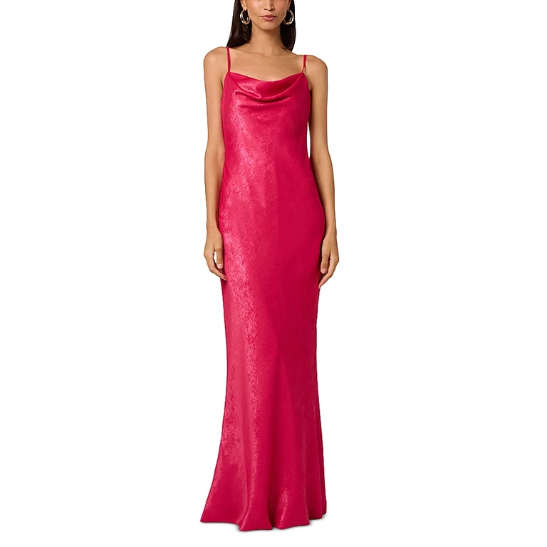 Liv Foster Adeline Foiled Long Dress