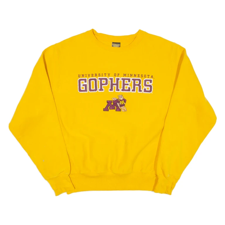 SIGNATURE CONCEPTS University Of Minnesota Gophers Mens Sweatshirt Yellow USA M