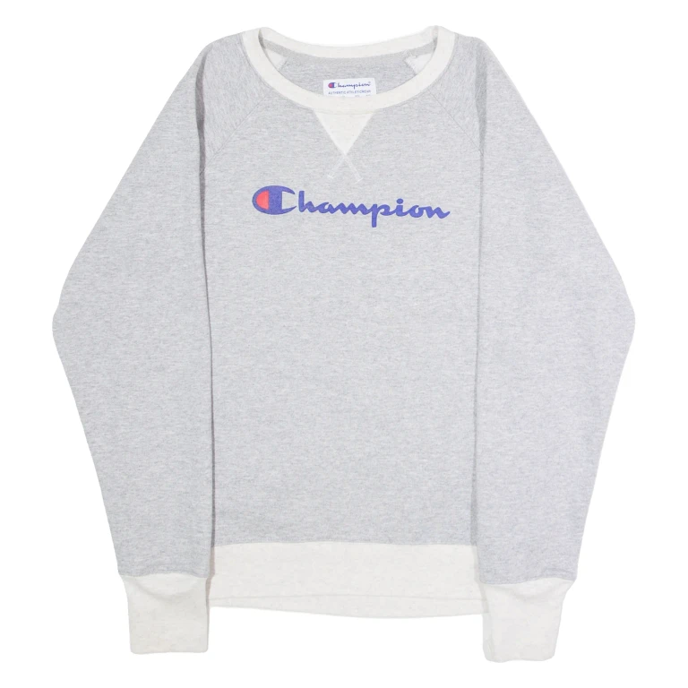 CHAMPION Mens Sweatshirt Grey Crew Neck M