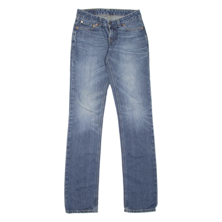 LEVI'S 555 03 Womens Jeans Blue Slim Straight Stone Wash W28 L32