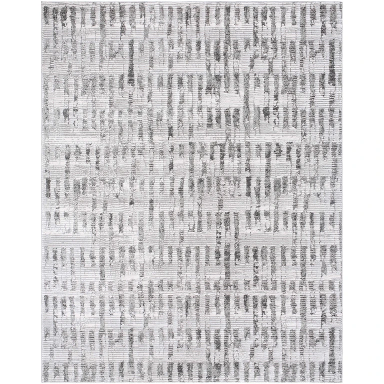 Chelle Gray Shag Area Rug