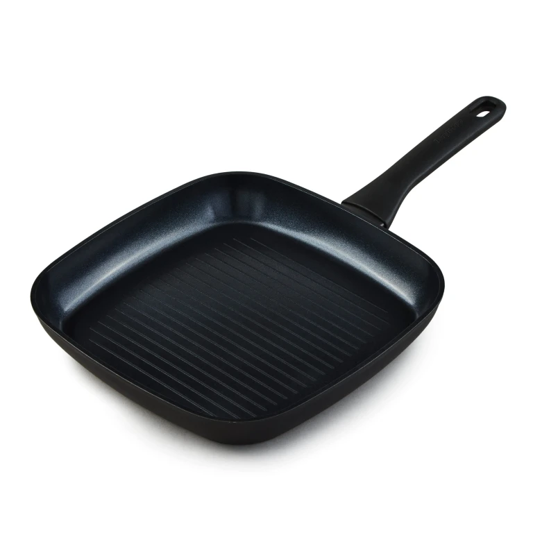 DiNA Helix Recycled Aluminum Nonstick Ceramic Grill Pan, 10.25"