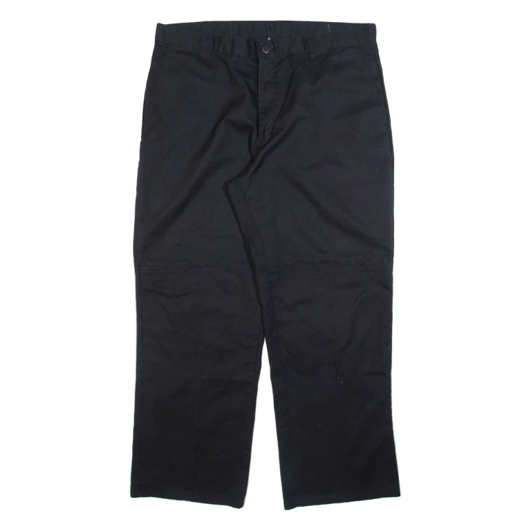 DICKIES Mens Trousers Black Relaxed Straight W38 L29
