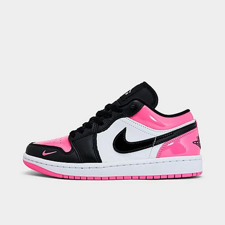 Jordan Women's Air Retro 1 Low SE Casual Shoes in Pinksicle/White/Black Size: 5.0