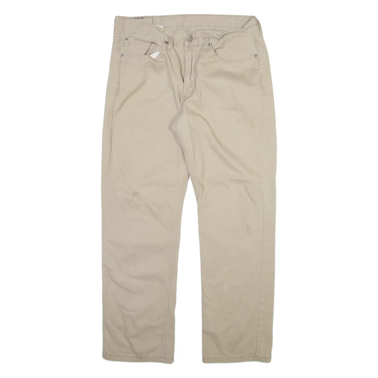 LEVI'S 514 Mens Trousers Beige Regular Straight W34 L30