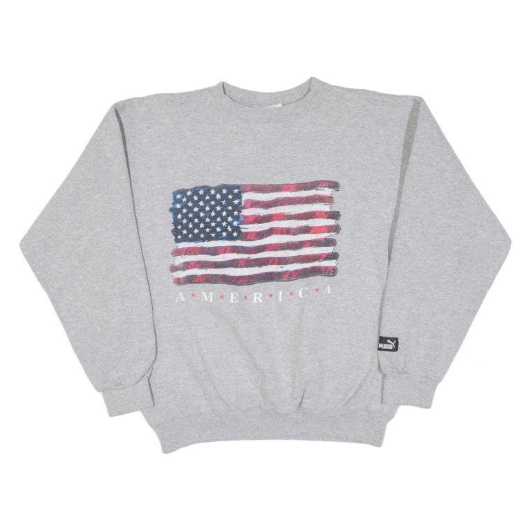 PUMA America Womens Sweatshirt Grey USA M