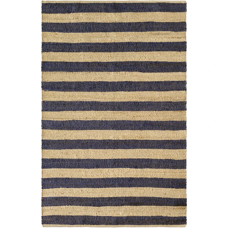 Ilkay Beige & Black Jute Area Rug
