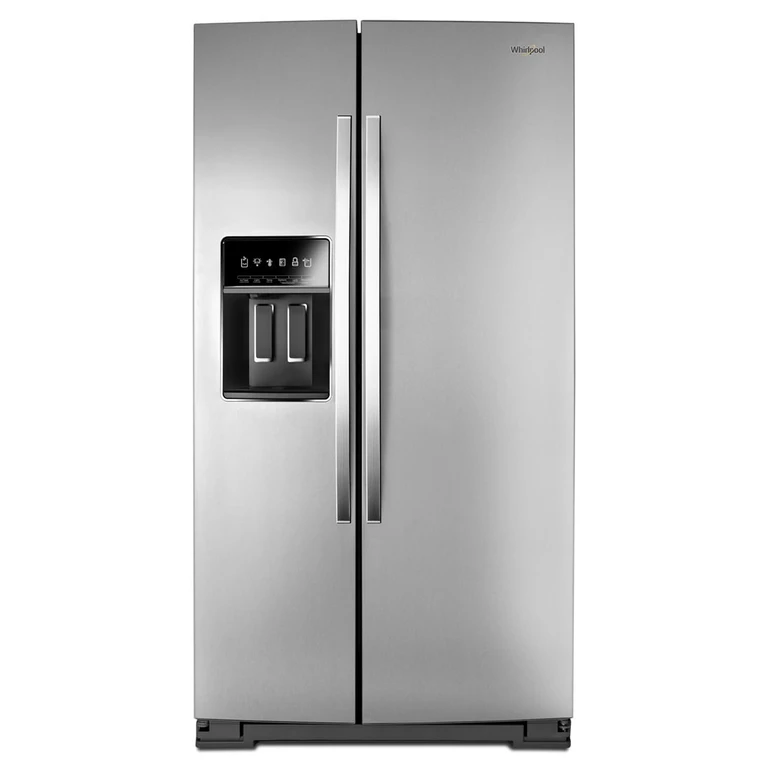 36 in. Wide Side-by-Side Counter Depth Refrigerator in Stainless Steel 23 cu. ft. WRS973CIHZ
