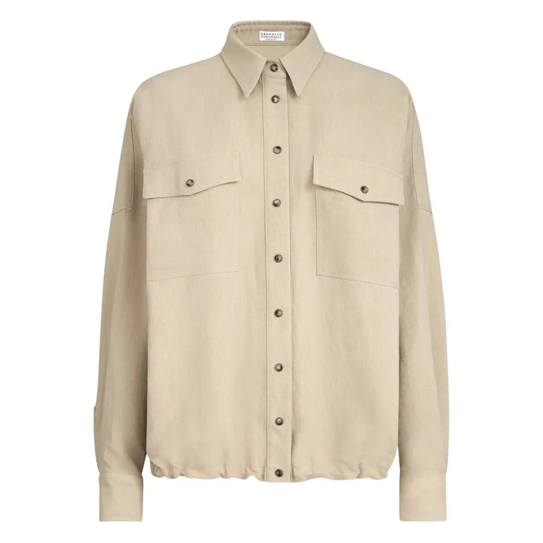Brunello Cucinelli Shirts Sand Viscose - Women
