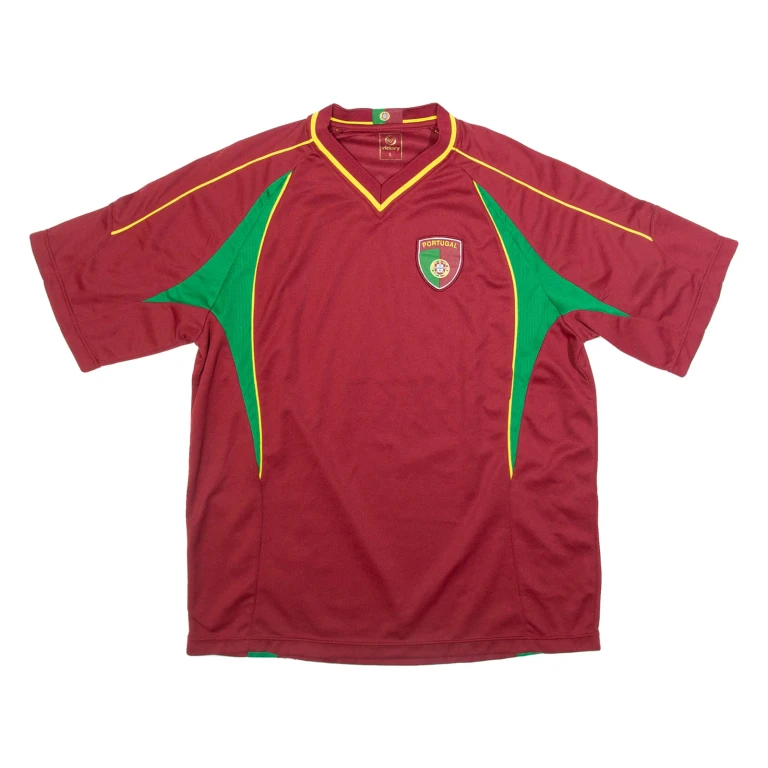 VICTORY Portugal Fan Mens Football Shirt Jersey Red V-Neck L