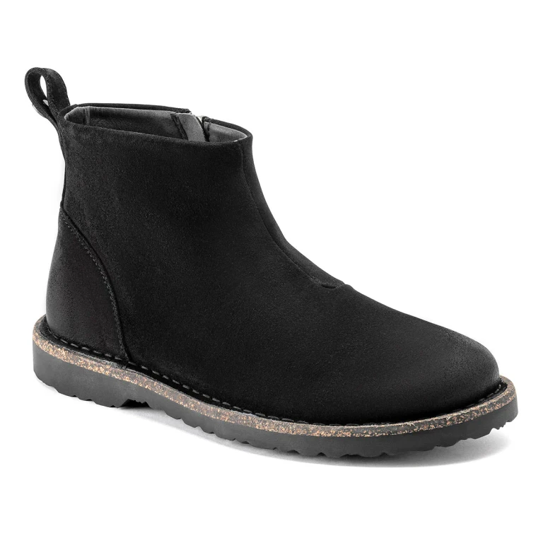 Women's Melrose Suede Leather Black Booties