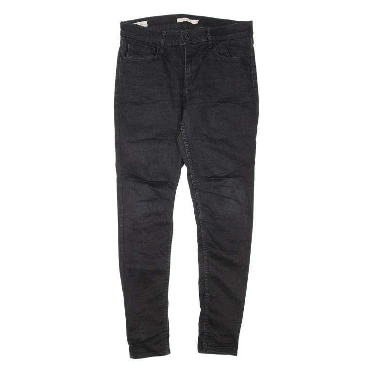 LEVI'S 710 Womens Jeans Black Regular Skinny W30 L30
