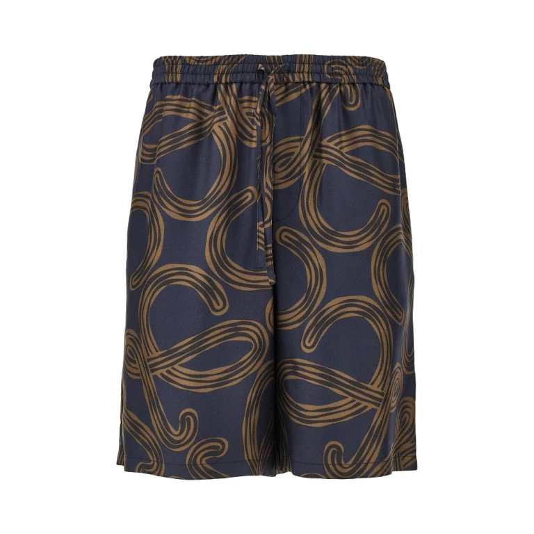 Anagram print silk shorts Man M