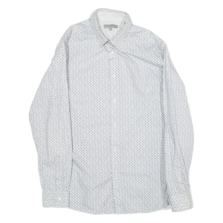 TED BAKER Mens Shirt Blue Long Sleeve M