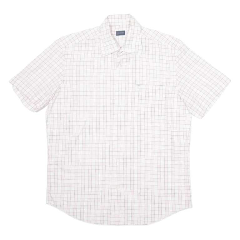 JOOP Mens Shirt Pink Check M