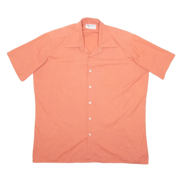 Mens Plain Shirt Red XL