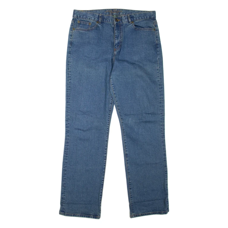 LAUREN RALPH LAUREN Womens Jeans Blue Regular Straight W32 L32