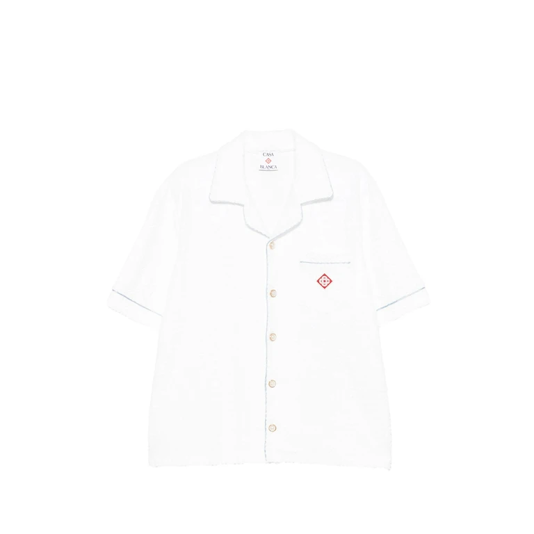 Casablanca Logo-embroidered Textured-finish Shirt