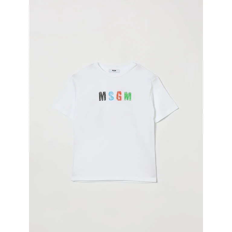 MSGM KIDS T-Shirt Kids color White (S6MSJBTH232001)