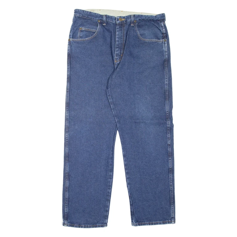 WRANGLER Mens Jeans Blue Regular Straight W36 L30