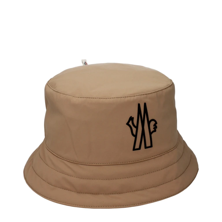 Beige Fabric Bucket Hat - Men