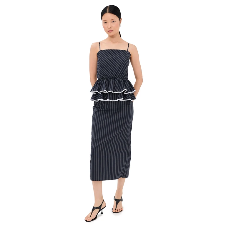 Kika Vargas Alanna Dress Navy 8