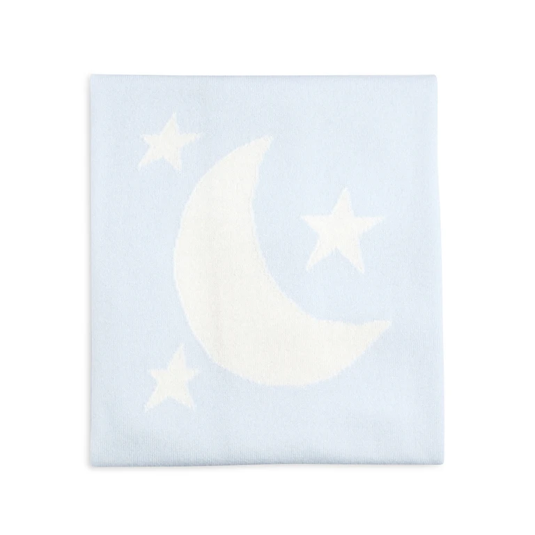 Unisex Cashmere Moon and Stars Blanket - Exclusive