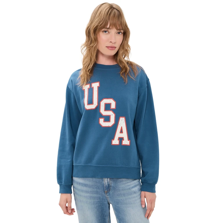 Z Supply Americana Sweatshirt True Navy M