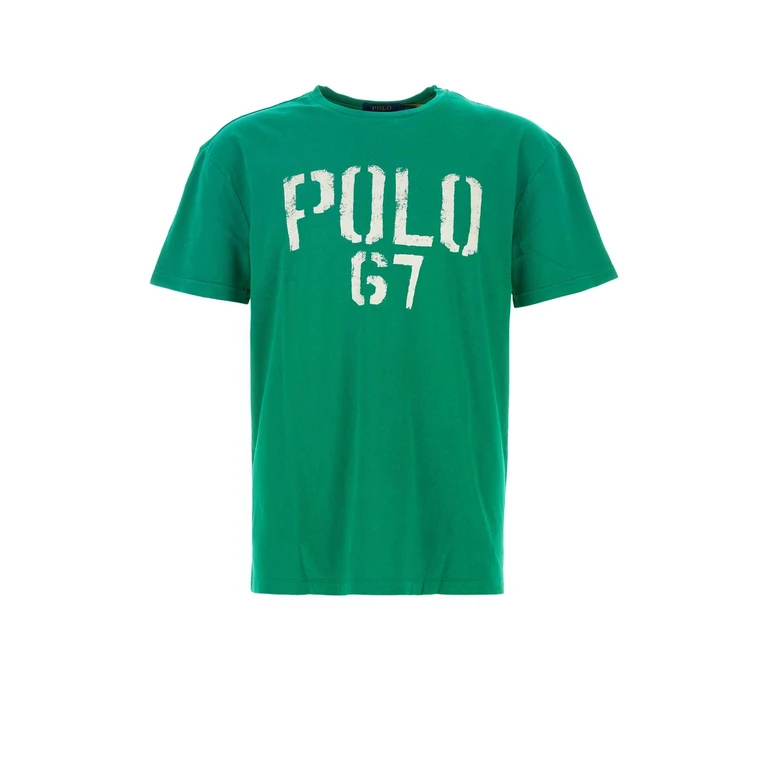 Polo Ralph Lauren Grass Green Cotton T-Shirt Summeremerald Exterior - Men