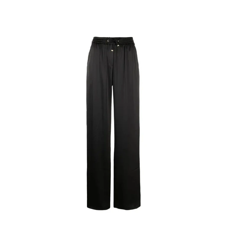 Black Polyamide Casual Pants - Women