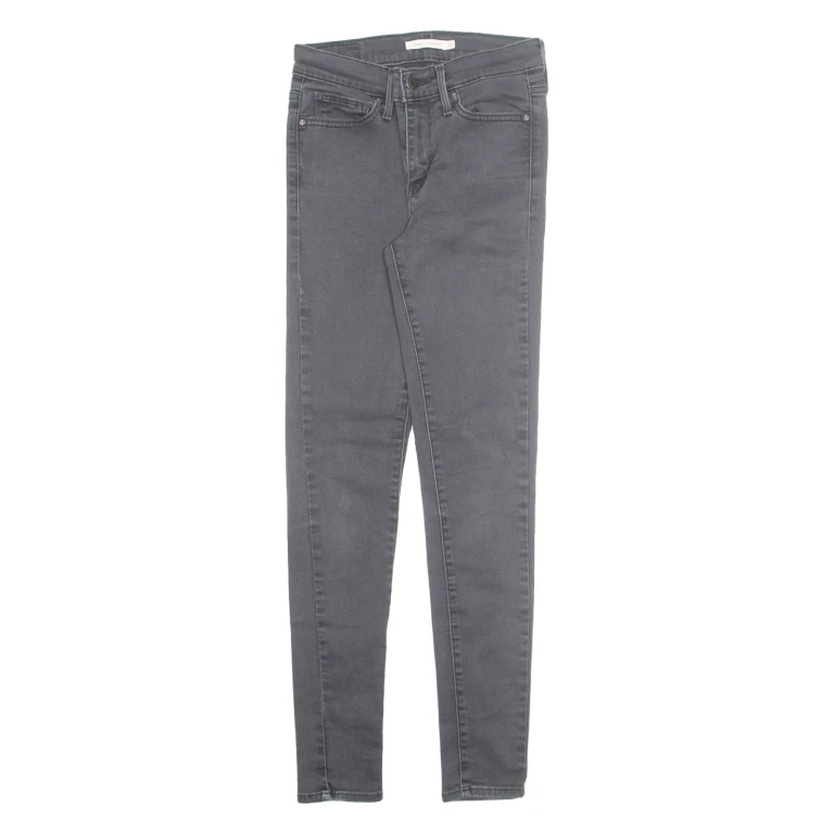 LEVI'S Womens Jeans Black Slim Skinny W26 L25
