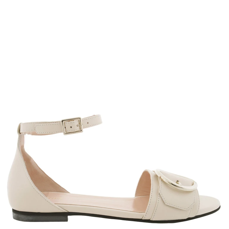 Bally Catrina Leather Flat Sandals