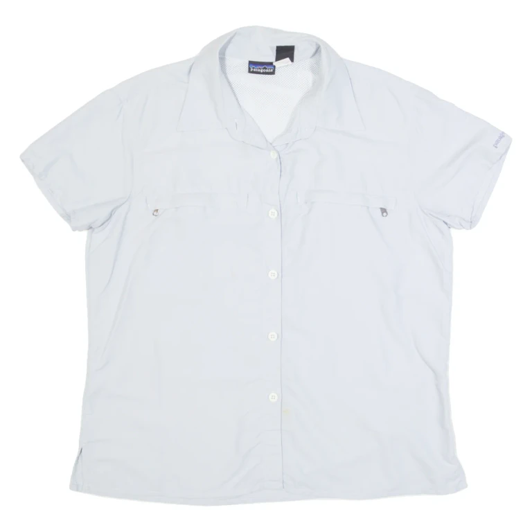 PATAGONIA Womens Plain Shirt Blue S