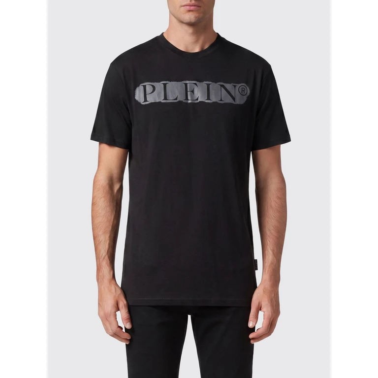 Cotton Crew Neck T-shirt with Contrasting Logo Lettering Print (LABCMTK5199PJY002N02)