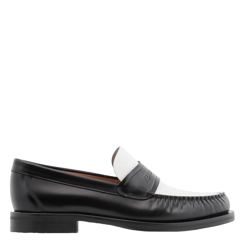 Ferragamo Fort Signature Leather Loafers