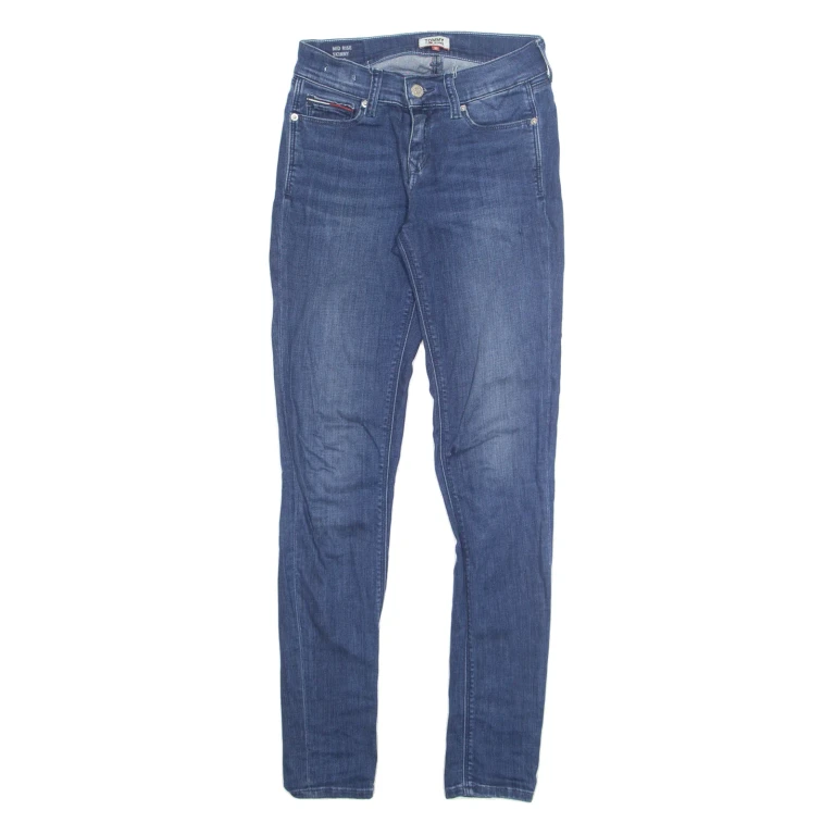 TOMMY HILFIGER Womens Jeans Blue Slim Skinny W24 L30
