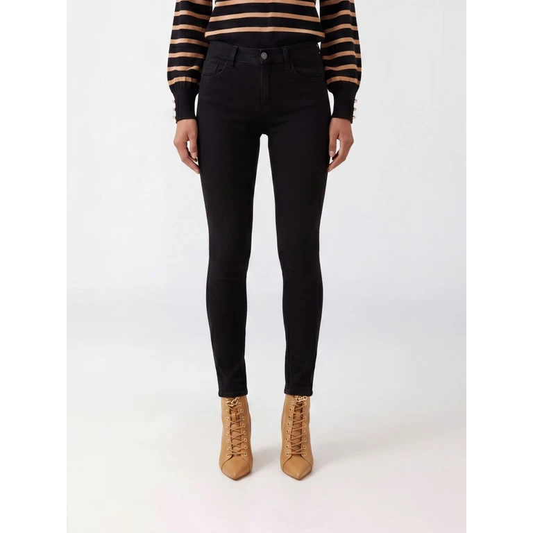 LIU JO Mid-Rise Skinny Jeans in Denim with Five-Pocket Design (UXX037D419987174)