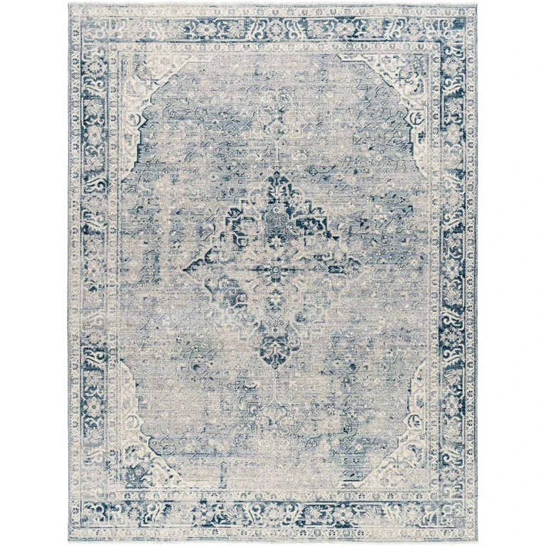 Jemma Blue Medallion Area Rug - Clearance