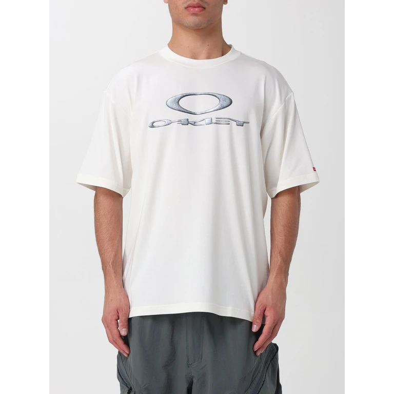 Relaxed Fit Cotton T-shirt with Printed Logo and Dropped Shoulders (FOA40878833W)