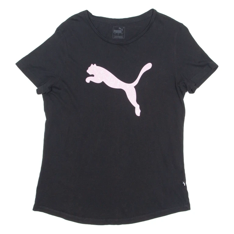 PUMA Womens T-Shirt Black L (EE1-281024-4911)