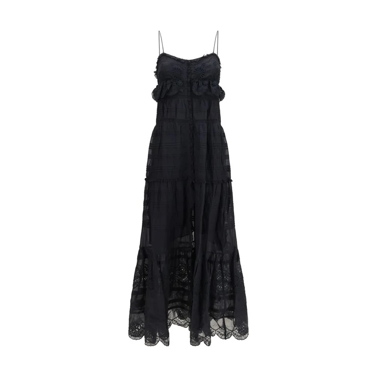 Marant Etoile Black Cotton Casual Dress - Women