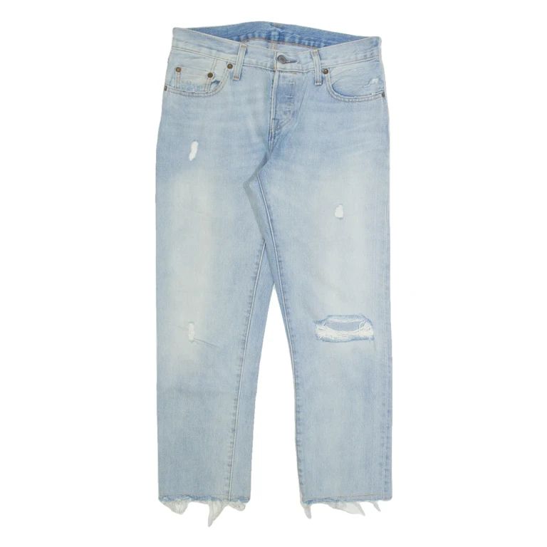 LEVI'S 501 Womens Jeans Blue Regular Straight W30 L25