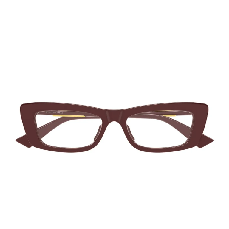 Bottega Veneta Bv1449o Linea Ribbon Burgundy Acetato Riciclato Optical Frames - Women
