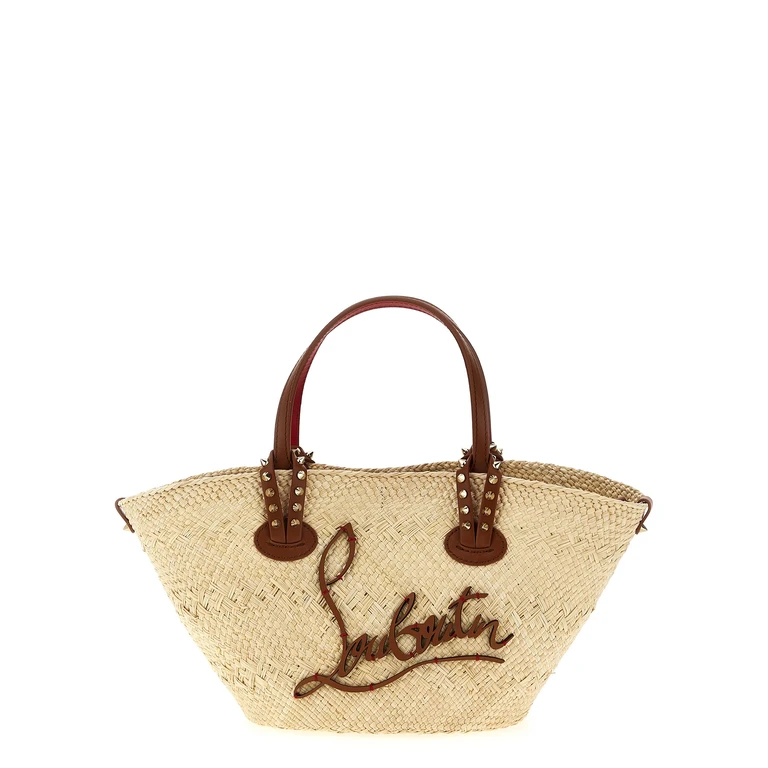 Christian Louboutin Beige Raffia Handbag Bag - Women