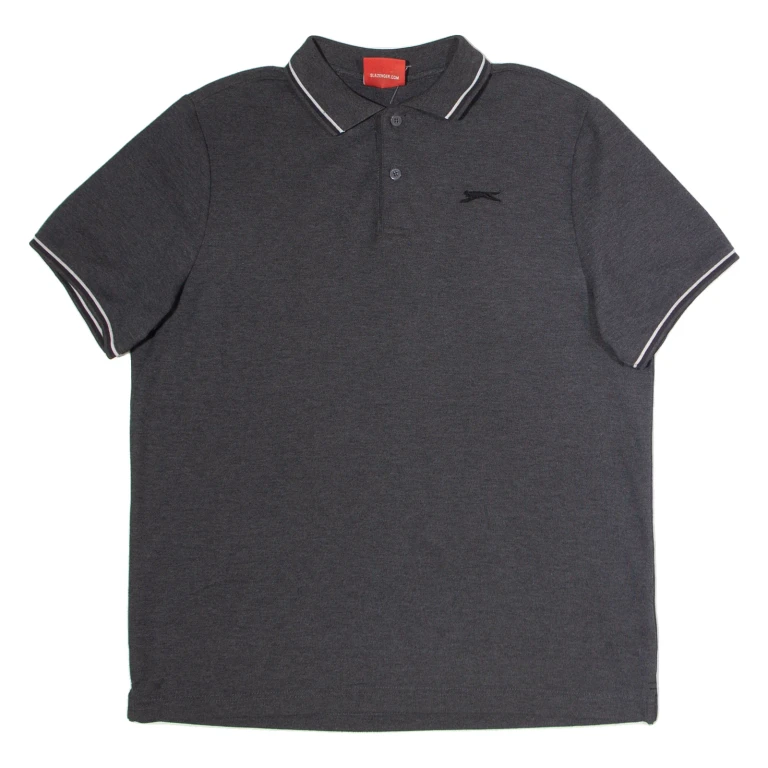 SLAZENGER Mens Polo Shirt Grey L
