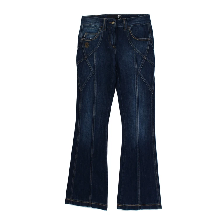 Roberto Cavalli Blue Cotton Stretch Low Waist Jeans Clothing - Women