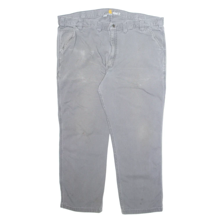 CARHARTT Cargo` Mens Trousers Grey Relaxed Straight W44 L30