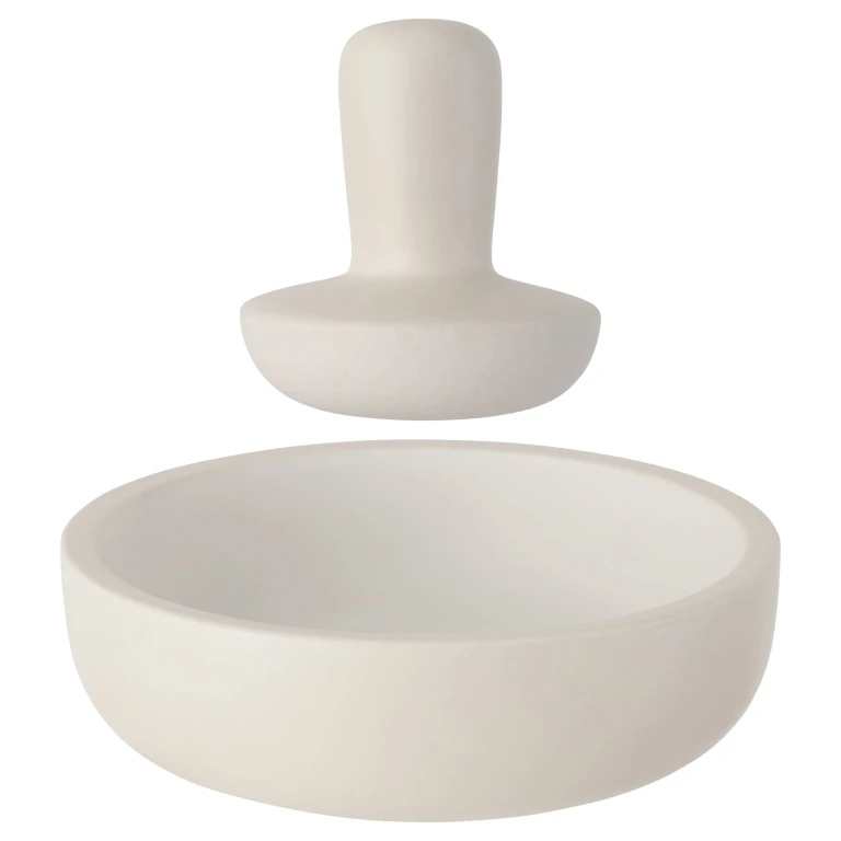 Leo 2Pc 6.75" Stoneware Mortar and Pestle
